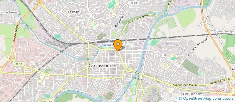 localisation de l'entreprise CLINIQUE LA BASTIDE à CARCASSONNE