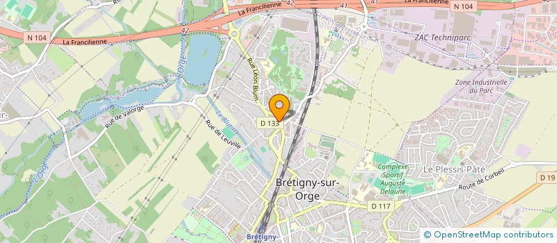 localisation de l'entreprise CLINIQUE LA FONTAINE à BRETIGNY-SUR-ORGE