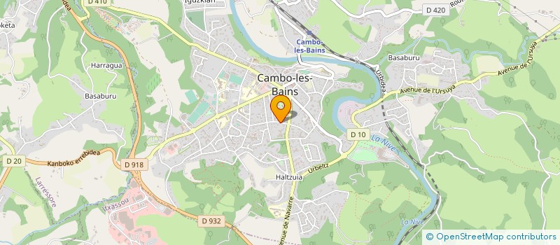 localisation de l'entreprise CLINIQUE LANDOUZY VILLA JEANNE à CAMBO-LES-BAINS