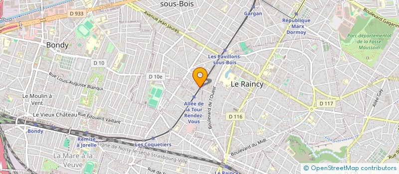 localisation de l'entreprise CLINIQUE LASER ET ESTHETIQUE à LES PAVILLONS-SOUS-BOIS