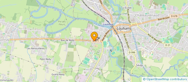 localisation de l'entreprise CLINIQUE LE GOUZ à LOUHANS