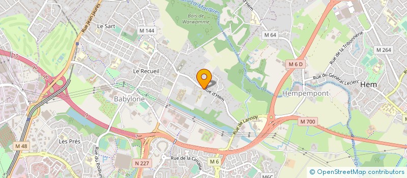 localisation de l'entreprise CLINIQUE LES PEUPLIERS  VILLENEUVE-D'ASCQ