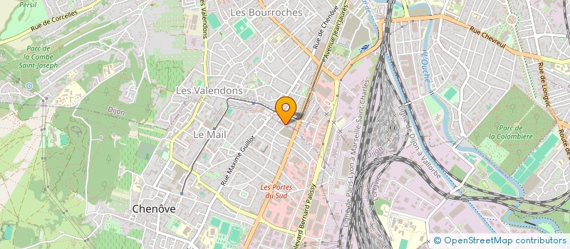 localisation de l'entreprise CLINIQUE LES ROSIERS à DIJON