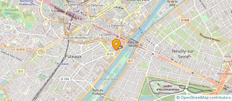 localisation de l'entreprise CLINIQUE MADELEINE REMUZAT à PUTEAUX