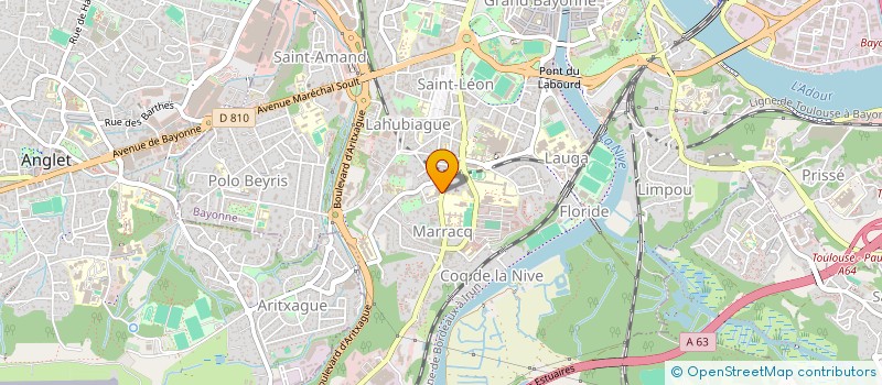 localisation de l'entreprise CLINIQUE MARRACQ à BAYONNE