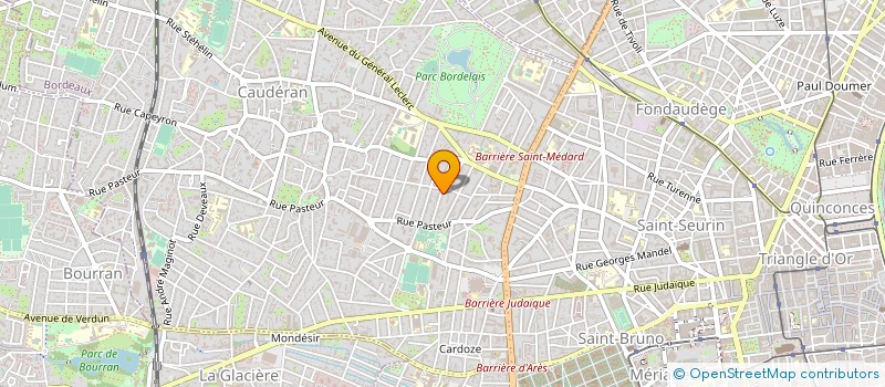 localisation de l'entreprise CLINIQUE MED PHY READAP FONCT LES CHENES à BORDEAUX