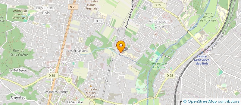localisation de l'entreprise CLINIQUE MEDICALE DE VILLIERS SUR ORGE à VILLIERS-SUR-ORGE