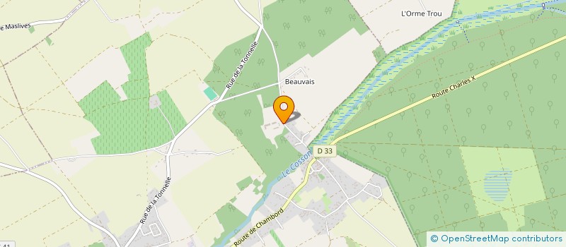 localisation de l'entreprise CLINIQUE MEDICALE DU CENTRE  HUISSEAU-SUR-COSSON