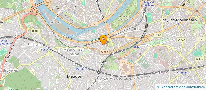 localisation de l'entreprise CLINIQUE MOULINEAUX ACCOUCHE76 à ISSY-LES-MOULINEAUX