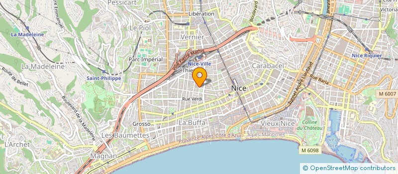 localisation de l'entreprise CLINIQUE MOZART CHIR AMBULATOIRE ESTHETI à NICE