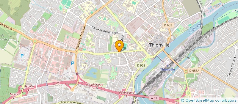 localisation de l'entreprise CLINIQUE OPHTALMOLOGIQUE NOTRE DAME à THIONVILLE