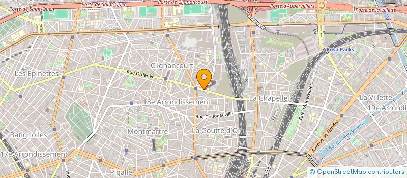 localisation de l'entreprise CLINIQUE ORDENER CHIRURGIE OBSTETRIQUE à PARIS