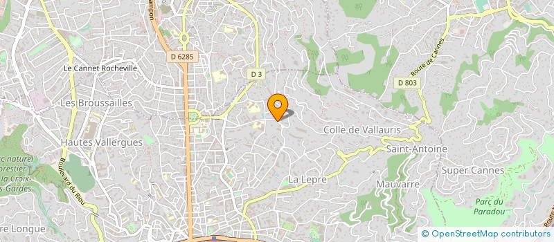 localisation de l'entreprise CLINIQUE OXFORD à CANNES