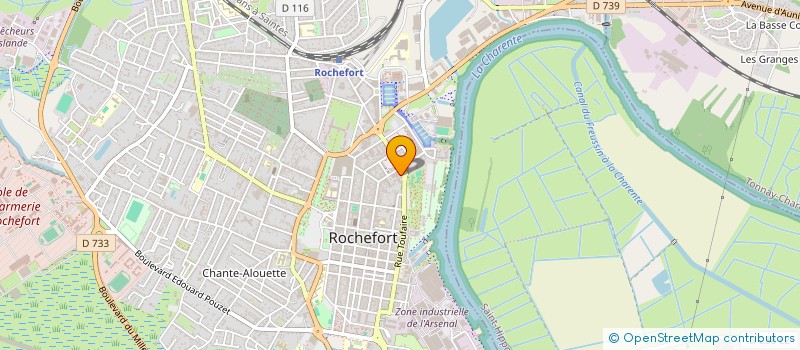 localisation de l'entreprise CLINIQUE PUJOS à ROCHEFORT
