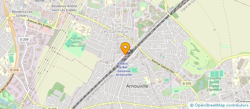 localisation de l'entreprise CLINIQUE RADIOLOGIQUE DE GONESSE à ARNOUVILLE