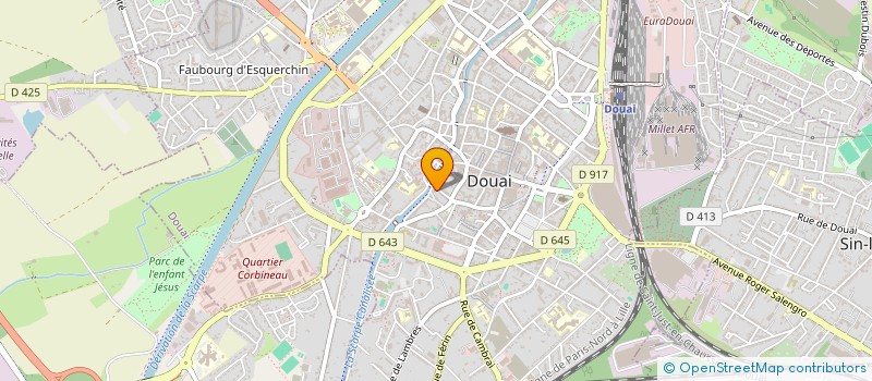 localisation de l'entreprise CLINIQUE SAINT AME  DOUAI