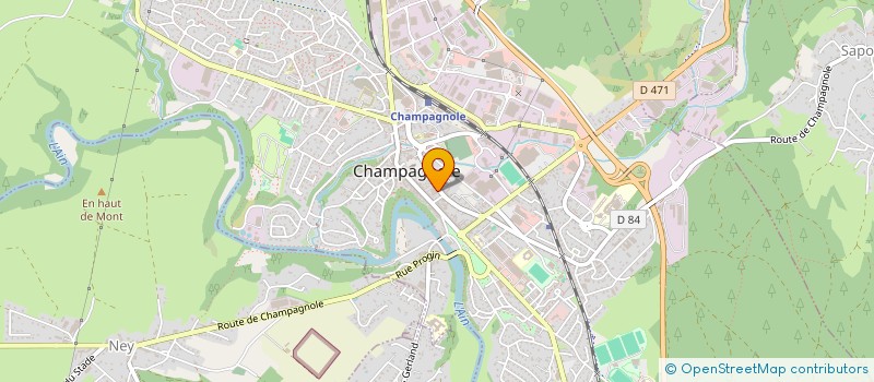 localisation de l'entreprise CLINIQUE SAINT JOSEPH  CHAMPAGNOLE