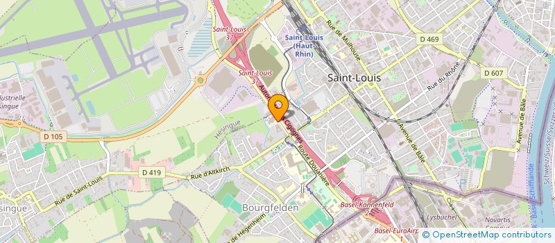 localisation de l'entreprise CLINIQUE SAINT LOUIS AGGLOMERATION - CSLA  SAINT-LOUIS