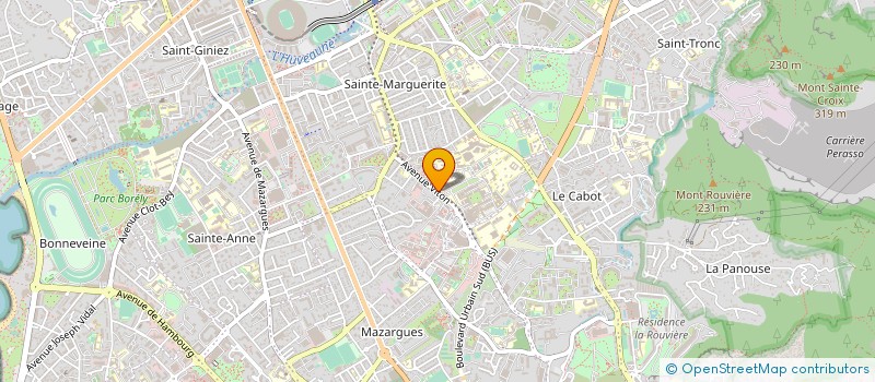 localisation de l'entreprise CLINIQUE SAINT MARTIN SUD à MARSEILLE