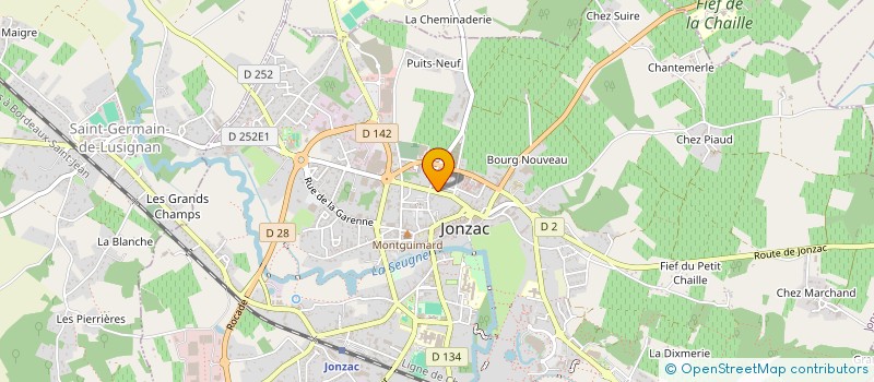 localisation de l'entreprise CLINIQUE SAINTE ANNE à JONZAC