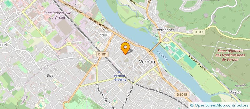 localisation de l'entreprise CLINIQUE SAINTE MARIE  VERNON