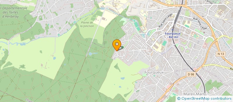 localisation de l'entreprise CLINIQUE VETEAM FOURQUEUX SAINT GERMAIN  SAINT-GERMAIN-EN-LAYE