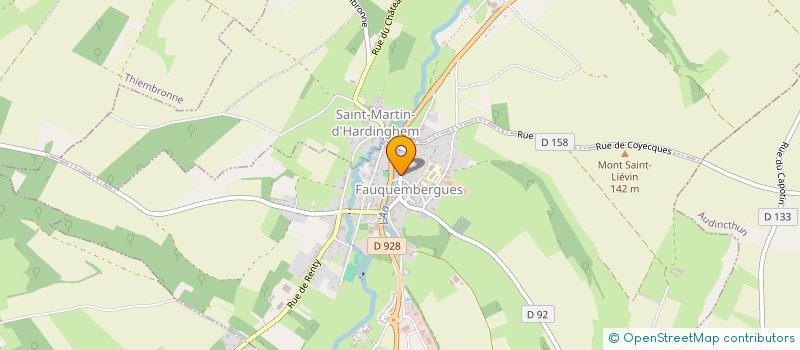 localisation de l'entreprise CLINIQUE VETERINAIRE AANIVET  SAINT-MARTIN-D'HARDINGHEM