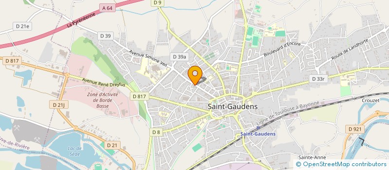 localisation de l'entreprise CLINIQUE VETERINAIRE ANSELME ARRIEU à SAINT-GAUDENS