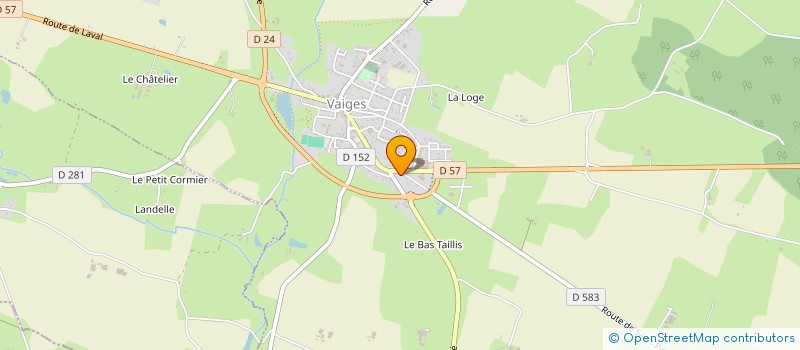 localisation de l'entreprise CLINIQUE VETERINAIRE ARTEMIS à VAIGES