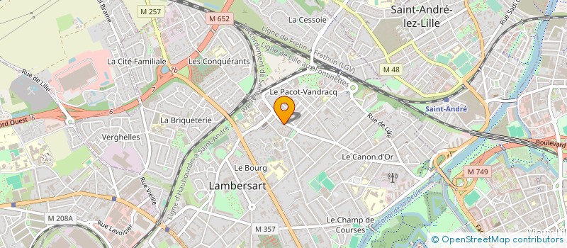 localisation de l'entreprise CLINIQUE VETERINAIRE BAUDON-SERRES ET FRADIN à LAMBERSART