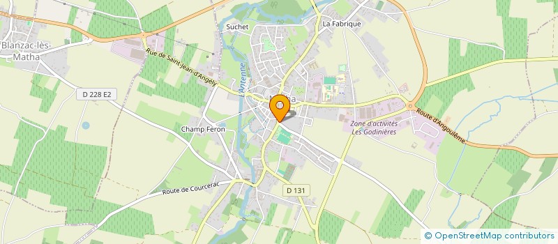 localisation de l'entreprise CLINIQUE VETERINAIRE BERTHELOT CHARRIER à MATHA
