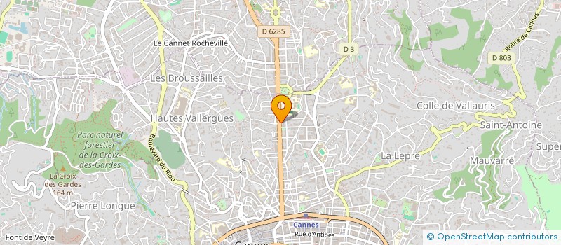 localisation de l'entreprise CLINIQUE VETERINAIRE CENTRAL PARK  CANNES