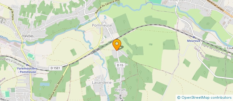 localisation de l'entreprise CLINIQUE VETERINAIRE DE L'ABBAYE à FAREMOUTIERS