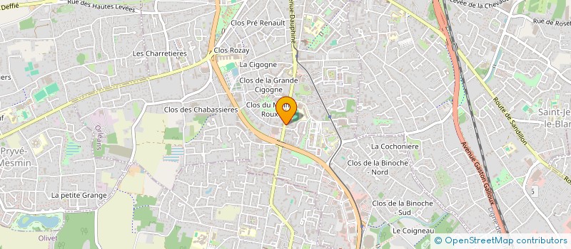localisation de l'entreprise CLINIQUE VETERINAIRE DE LA CIGOGNE à ORLEANS