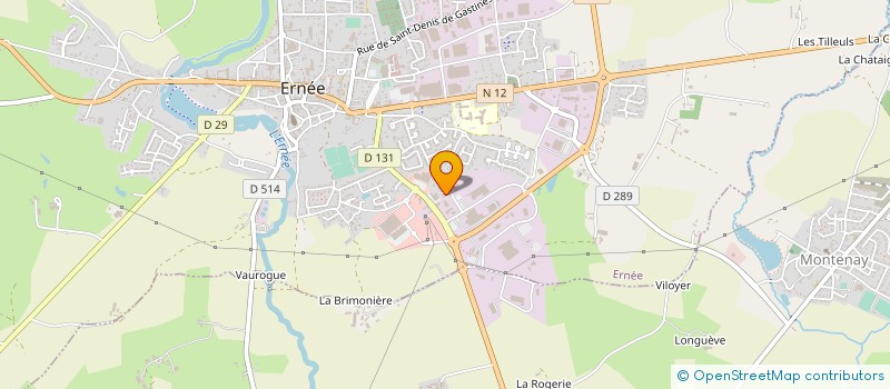 localisation de l'entreprise CLINIQUE VETERINAIRE DE LA HAINAUD à ERNEE