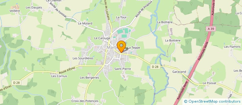 localisation de l'entreprise CLINIQUE VETERINAIRE DES ALLEES  MARBOZ