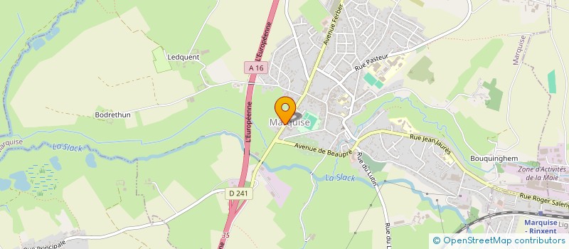 localisation de l'entreprise CLINIQUE VETERINAIRE DES DEUX CAPS à MARQUISE