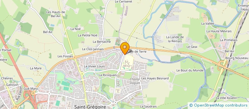 localisation de l'entreprise CLINIQUE VETERINAIRE DES FALUNS à SAINT-GREGOIRE