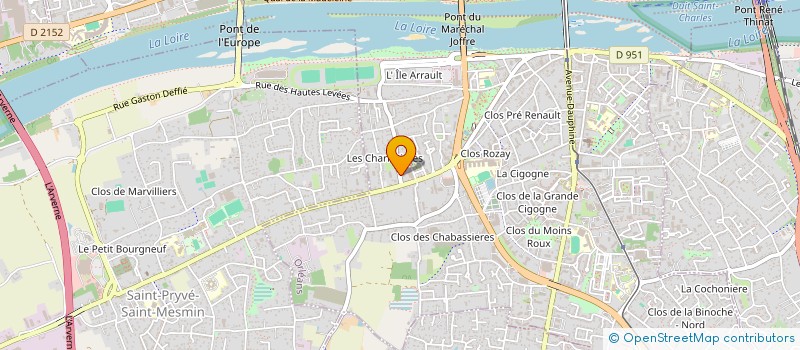 localisation de l'entreprise CLINIQUE VETERINAIRE DES GLYCINES à ORLEANS