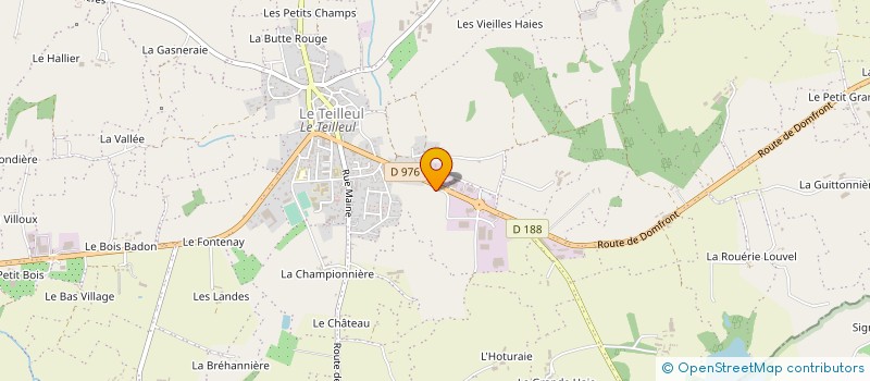 localisation de l'entreprise CLINIQUE VETERINAIRE DES POIRIERS à LE TEILLEUL