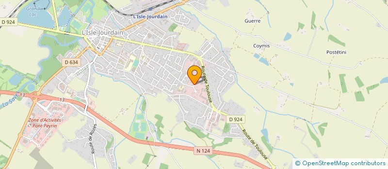 localisation de l'entreprise CLINIQUE VETERINAIRE DES PORTES DU GERS à L'ISLE-JOURDAIN