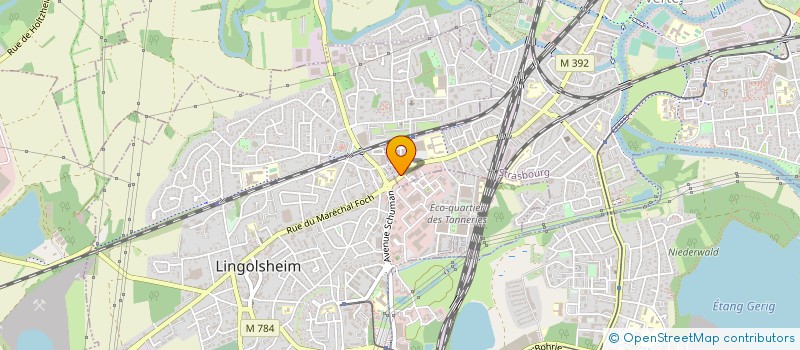 localisation de l'entreprise CLINIQUE VETERINAIRE DES TANNERIES à STRASBOURG
