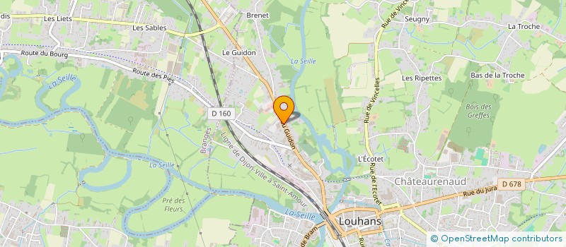 localisation de l'entreprise CLINIQUE VETERINAIRE DU CHAMP VALLIN à LOUHANS