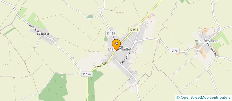 localisation de l'entreprise CLINIQUE VETERINAIRE DU COQUELICOT à MAILLY-MAILLET