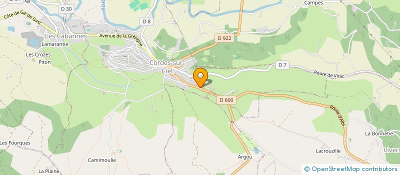 localisation de l'entreprise CLINIQUE VETERINAIRE DU DOCTEUR MONROY à CORDES-SUR-CIEL