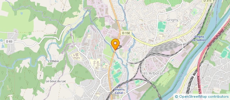 localisation de l'entreprise CLINIQUE VETERINAIRE DU DOCTEUR TREUIL  GRIGNY-SUR-RHONE