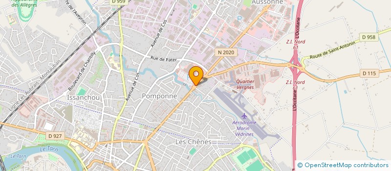 localisation de l'entreprise CLINIQUE VETERINAIRE DU FUTUROPOLE à MONTAUBAN