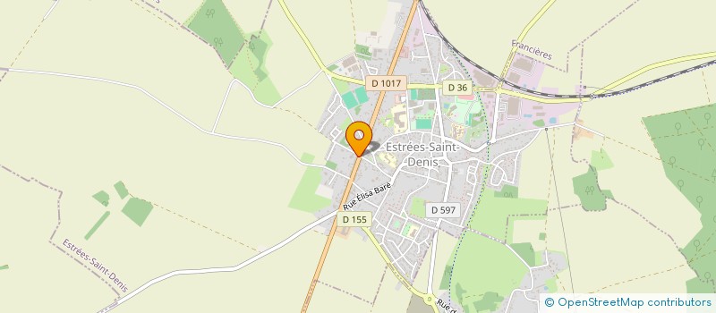 localisation de l'entreprise CLINIQUE VETERINAIRE DU MOULIN  ESTREES-SAINT-DENIS