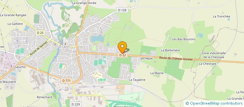 localisation de l'entreprise CLINIQUE VETERINAIRE DU MURIER à CRAON