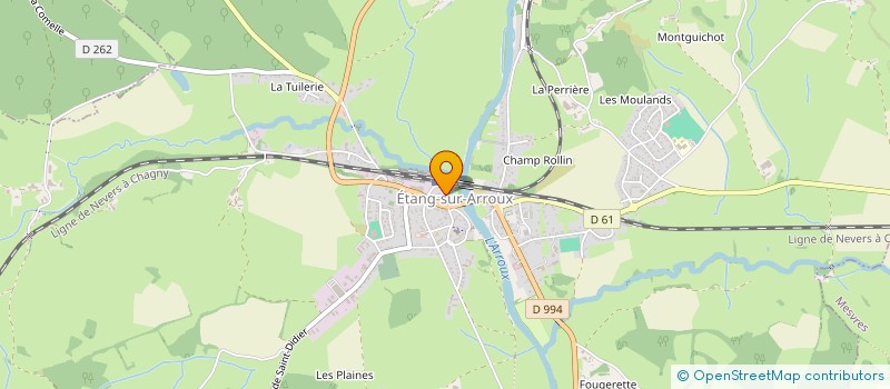 localisation de l'entreprise CLINIQUE VETERINAIRE DU ROSEAU à ETANG-SUR-ARROUX